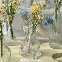 [พร้อมส่ง] แจกันแก้วใส แจกันโฮโลแกรม (Hologram Vase)