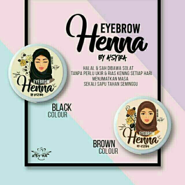 Henna Eyebrow Inai Kening Halal Lazada