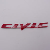 โลโก้ ติดท้าย ฮอนด้า "CIVIC" แต่งรถ อักษร สีแดง