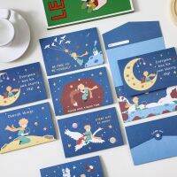 10 Piece Little Prince Cartoon Greeting Card Holiday Design Holiday Greeting Card Series with Envelopes and Stickers Greeting Cards