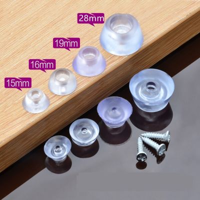 24PCS Silicone Transparent Chair Leg Caps Non-slip Feet Pads Sofa Foot Covers Floor Furniture Legs Protector Pad without screws