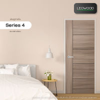 LEOWOOD ประตูไม้เมลามีน Series4 แบบเซาะร่อง