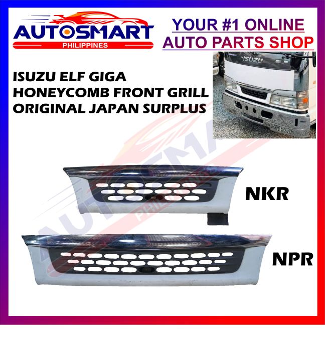 Japan Surplus Isuzu Elf Giga NKR/NPR All Chrome Front Grill Honeycomb Type  Lazada PH