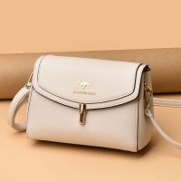 ◕✈✢ Counters authentic leather middle-aged female bag spring 2022 new single shoulder slope soft bag mother-in-law