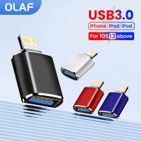 USB โอลาฟ3.0อะแดปเตอร์ OTG สำหรับ14 12 11 Pro XR Max XR X 8 7 6S U Cakera Lampu Lelaki untuk Penyesuai USB untuk IOS 13 Di Atas