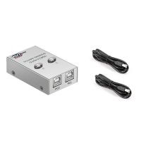 อุปกรณ์แชร์เครื่องพิมพ์ USB เครื่องพิมพ์2 In 1 Out อุปกรณ์แชร์อัตโนมัติ2-Port Auto KVM Splitter ตัวแปลงฮับ