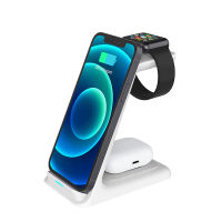 20W Wireless Charger Stand For IPhone 12 11 XS XR X 8 Apple Watch 3 In 1 Qi Fast Charging Dock Station for Airpods Pro IWatch 6