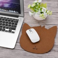 Cat Shape Anti-Static Felts Table เม้าส์ แผ่นรองเม้าส์สำนักงานกันฝุ่น