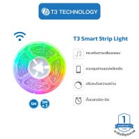 T3 Smart Strip Light ไฟเส้นแอลอีดีอัจฉริยะ ไฟเส้นตกแต่งห้อง LED  ไฟประดับ ปรับได้มากถึง 16 ล้านสี รับประกัน 1 ปี