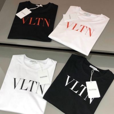 ☏♧ Valentino1 เสื้อยืด คุณภาพสูง สไตล์ยุโรปและอเมริกา สําหรับผู้ชาย และผู้หญิง