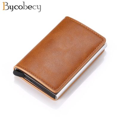 【CW】♧♈  Bycobecy 2023 New ID Credit Card Holder Men Woman Leather Wallet Money Coin
