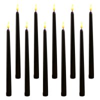 10 Pcs Halloween Lights Electronic Candles Flameless Taper Decor Table Outdoor Powered Decorate Operated