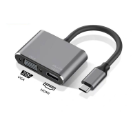 Type C USB 3.1 to  HDTV 4K + VGA Adapter