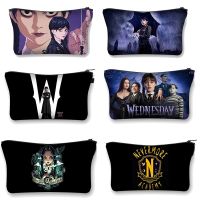 Wednesday Addams and Enid Multifunctional Cosmetic Bags Napkin Organizer Women Wallet Academy Makeup Bag Organizer Supplies