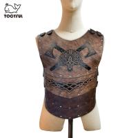 TOOYFUL Viking ชุดเสื้อเกราะหน้าอกเครื่องแต่งกายไวกิ้ง Viking สำหรับปาร์ตี้แจ็คเก็ต