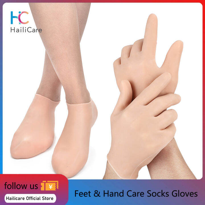 hailicare-1-คู่-feet-amp-hand-care-ถุงเท้าถุงมือ-moisturizing-ซิลิโคนเจลถุงเท้าเท้า-skin-care-ป้องกันมือ-anti-cracking-spa-home-use