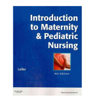 Introduction to Maternity &amp; Pediatric Nursing, 6ed - ISBN : 9781437708240 - Meditext