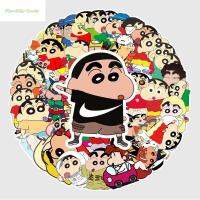 FHEABHS การตกแต่งแล็ปท็อปขนาดเล็กกันน้ำสีเทียน Shinchan อะนิเมะคลาสสิกกระเป๋าสเก็ตบอร์ดอุปกรณ์สำนักงานไดอารี่ดินสอสีสติ๊กเกอร์กราฟฟิตีสติกเกอร์ Shinchan