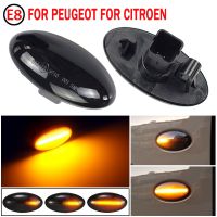 2pcs LED Turn Signal Side Marker Lights Blinker Lamp For Peugeot 307 206 407 107 607 Citroen C1 C2 C3 C5 C Elysee Spacetourer