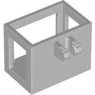 Lego part (ชิ้นส่วนเลโก้) No.51858b / 53030 Crane Bucket Lift Basket 2 x 3 x 2 with Locking Hinge Fingers 7 Teeth