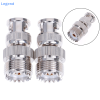 ?【Lowest price】Legend 1PC BNC ปลั๊กชายถึง SO239 UHF FEMALE JACK RF COAXIAL ADAPTER CABLE CONNECTOR