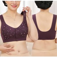 （A So Cute） เซ็กซี่ Backless เสื้อกั๊กผ้าฝ้าย Bras สำหรับผู้หญิง Push Up Soft ComfotableTOP หน้าอกใหญ่หน้าอก75 80 8595105 110 115 Y01