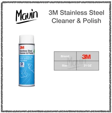 3M 14002 Stainless-Steel Cleaner And Polish, 21 Oz, Pack Of 12
