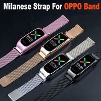 Oppo Band B1 สร้อยข้อมือแม่เหล็กโลหะสแตนเลสแบบคลาสสิก