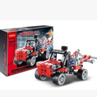 ProudNada Toys ของเล่นเด็กชุดตัวต่อรถลาก DECOOL RESCUE CAR EXPLOITURE 103 PCS 3344