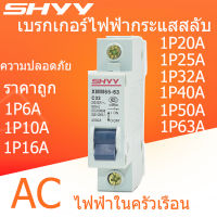 220V สวิทช์ DZ47ในครัวเรือน MCB Miniature Circuit Breaker 1P2P Miniature Circuit Breaker