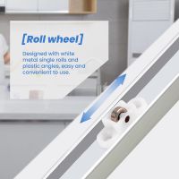 4 pcs door window cabinet single sliding metal roller wheel 8mm .