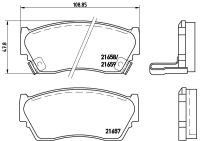 ผ้าดิสเบรคหน้า NISSAN SUNNY SENTRA B13 1991-1995 PRESEA R10 1990- WINGROAD Y10 1995- NTN