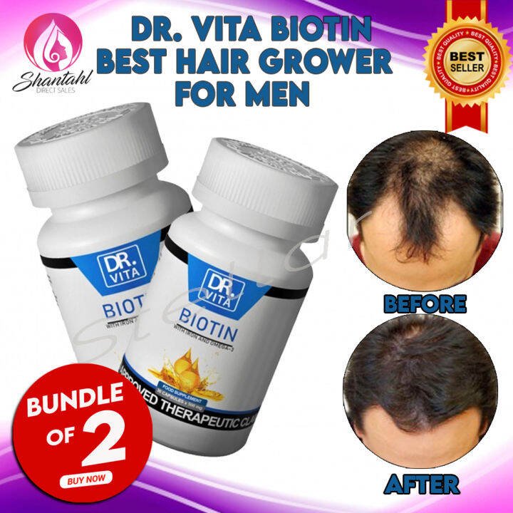 BUNDLE OF 2! DR.VITA BIOTIN with Iron and Omega 3 for MEN Anti Hair