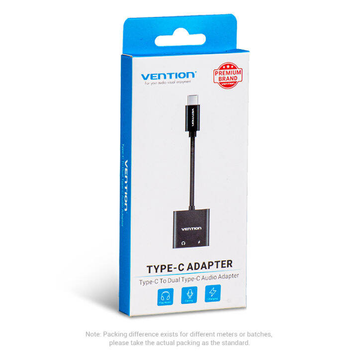 vention-usb-c-to-dual-usb-c-audio-adapter-with-power-supply-hi-fi-sound-quality-ตัวแปลง-usb-c-เป็น-usb-c-สำหรับหูฟัง-พร้อมช่องเสียบชาร์ต-usb-c