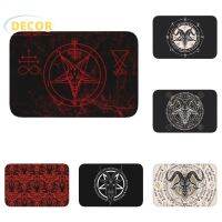 Baphomet Leviathan Doormat Cross Anti-Slip Wrinkle-Resistant Carpet Cross Front Mats Kitchen Rug Entrance Indoor Devil Bedroom