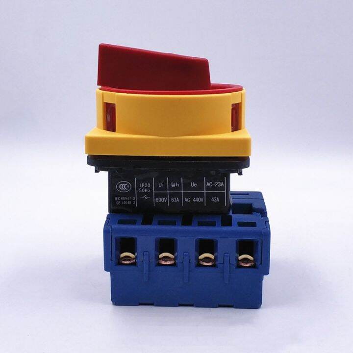 ┅ↂ㍿ LW30-4P Isolator Switch ON-OFF 690V 25A/63A-80A100A Padlock 2 ...