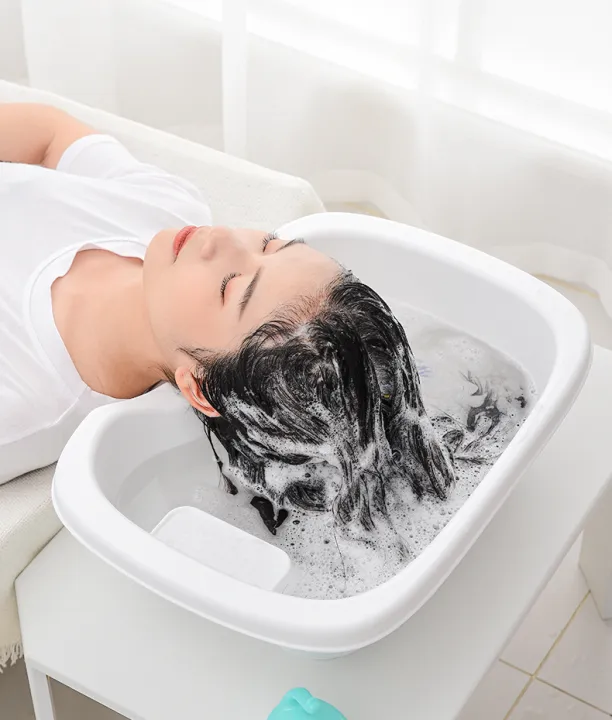 Portable Shampoo Basin for The Disabled Bedridden Neck Rest Hair Washing  Basin Bowl Sink Drain Tube Handicap Bed Rest Aid | Lazada PH
