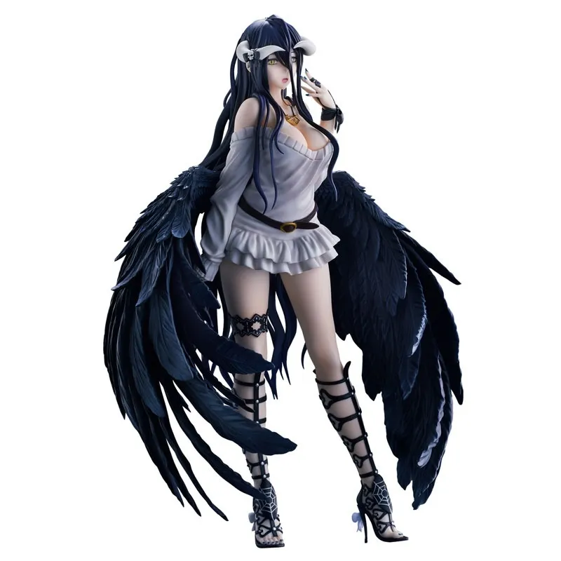 Overlord Albedo Figura Anime, Em Pé Menina Sexy, PVC Adulto Action Figure,  Série Decoração Do Carro, Coleção Modelo Brinquedos, Presente, 21cm