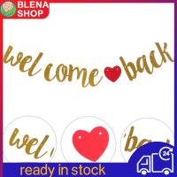 BLENASHOP ยินดีต้อนรับกลับแบนเนอร์ยินดีต้อนรับกลับแบนเนอร์ตกแต่งโรงเรียนปาร์ตี้ตกแต่งกระดาษตกแต่งแบนเนอร์