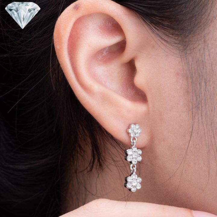 malai-gems-ต่างหูเพชร-เงินแท้-silver-925-เพชรสวิส-cz-เคลือบทองคำขาว-รุ่น-51000275-แถมกล่อง-ต่างหูcz-ต่างหูเงินแท้