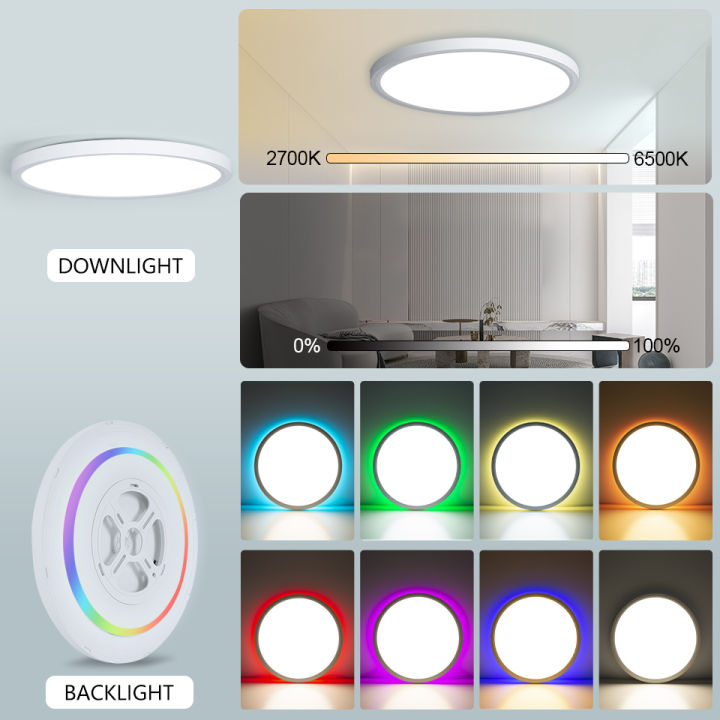 ร้อน-marpou-tuya-โคมไฟเพดาน-led-ไฟเพดานที่ทันสมัย-rgb-app-การควบคุมเสียง-alexa-สมาร์ทโคมไฟ-led-ไฟสำหรับห้องนอนห้อง