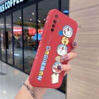 Yiเวปไซต์สำหรับ Realme 5 5i 5S 6i 5 Pro Q เคสการ์ตูนโดราเอมอนแมวเคสโทรศัพท์ด้านข้างขอบสี่เหลี่ยมเคสซิลิโคนกันกระแทกปลอกเต็มรูปแบบกล้องป้องกันซอฟท์เคส