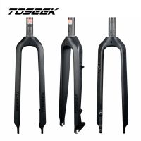 TOSEEK เคลือบ3พันคาร์บอนไฟเบอร์จักรยานเสือภูเขาส้อม1-18 "แข็งดิสก์เบรก MTB ส้อมจักรยาน112627 29er หลอดตรง28.6มิลลิเมตร