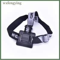 Wxfengying 1ชิ้นแถบคาดศรีษะยืดได้สายรัดศีรษะหมวกกันน็อคสายรัดปรับได้สำหรับไฟฉายคาดศีรษะไฟจักรยาน