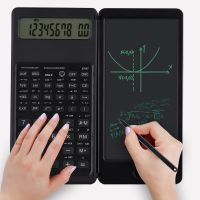 10-Digit Portable LCD Display Engineering Scientific Calculator with Writing Tablet + Pen Financial Accounting Calculate Tools Calculators