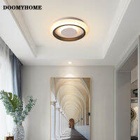 DOOMYHOME ไฟเพดาน LED ทรงสี่เหลี่ยมทันสมัยโคมไฟสำหรับห้องนอนกลมสำหรับทางเดินในร่มโคมไฟโคมไฟ