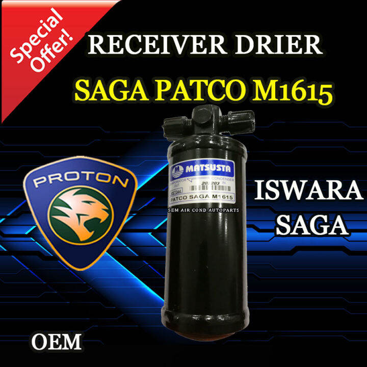 RECEIVER DRIER PROTON SAGA/ ISWARA PATCO M1615 (CAR AIRCOND SYSTEM ...