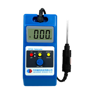 ใหม่ Professional LCD Gaussmeter Tesla Meter WT-10A Digital Fluxmeter Surface Magnetic Field Tester WT10A Instrument