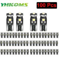 YHKOMS หลอดไฟ Led Canbus W5W Led 194 6000K ไฟป้ายทะเบียนรถการอ่านรูปทรงกลมไฟสัญญาณสีขาวรถยนต์ไฟตบแต่งภายในรถยนต์12V