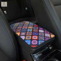 LOMBARDY Universal Auto Styling Armrest Protector Anti Scratch Waterproof Ethnic Style Print Car Armrest Mat Armrests Storage Box Mats Car Armrest Pad Car Armrest Cover